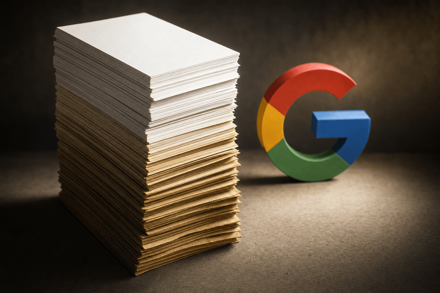 Editorial illustration for: Google Demoted Listicles in January. The Ones Brands Wrote About Themselves Gained 38%.